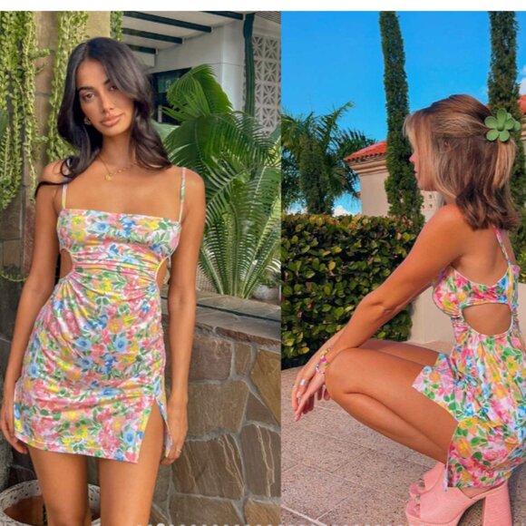 BNWT Beginning Boutique Jenna Cut Out Mini Dress 4 - Picture 1 of 4